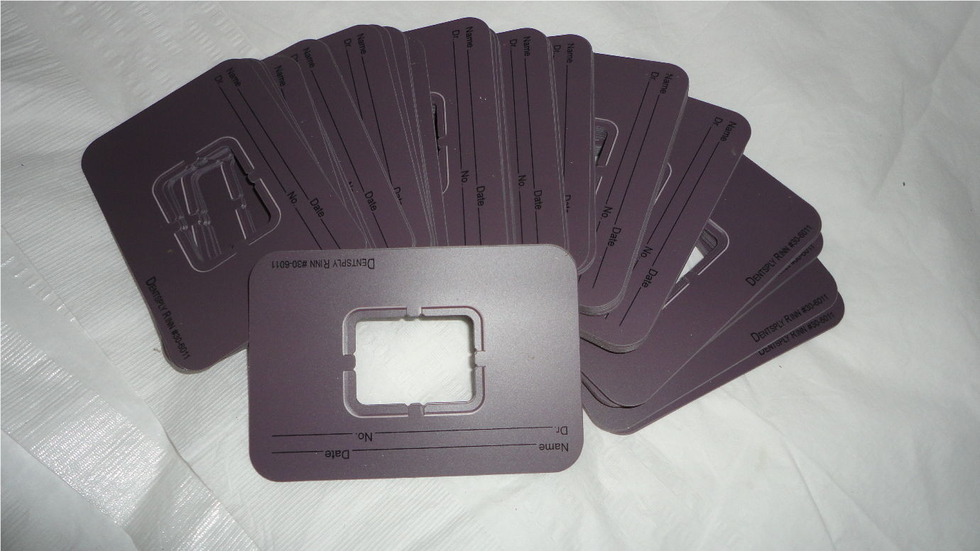 Dentsply Rinn 30-6011 EZ-Tab X-Ray Film Mounts Opaque Open Window 1H #2 100/Bx