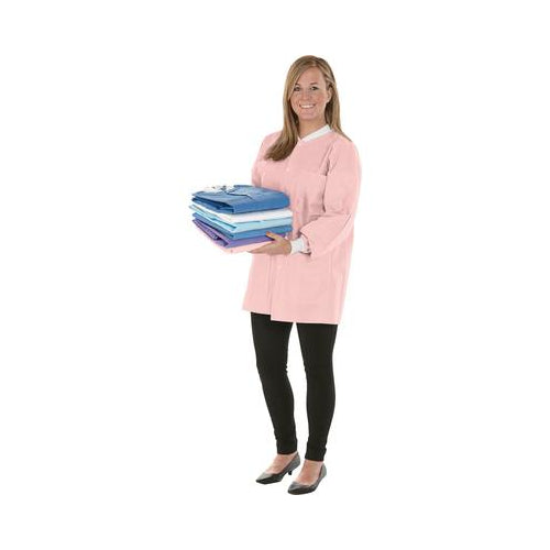 Medicom 8102-B SafeWear Hipster Hospital Healthcare Jackets Pink Medium 12/Pk