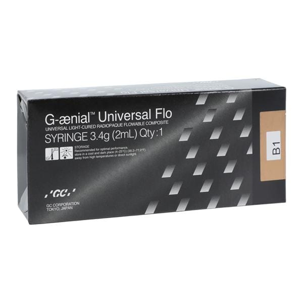 GC 004207 G-aenial Universal Flo Light Cure Flowable Composite Syringe B1 3.4 Gm