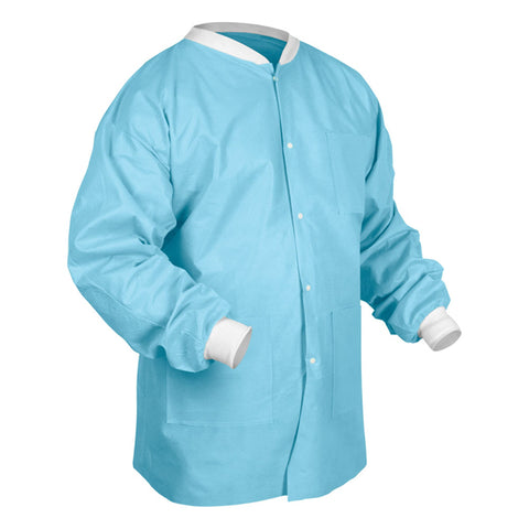 Medicom 8104-D SafeWear Hipster Jackets SMS Fabric Soft Blue X-Large 12/Pk