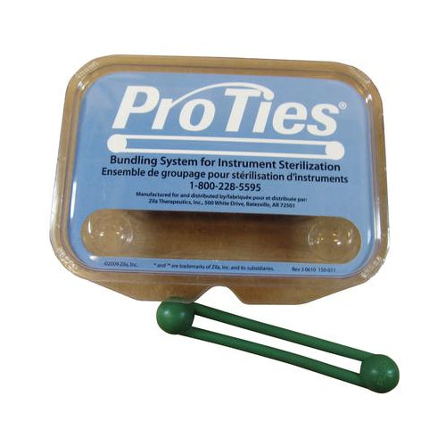 Denmat 650102G Pro-Ties Silicone Dental Bundling System Autoclavable Green 6/Pk
