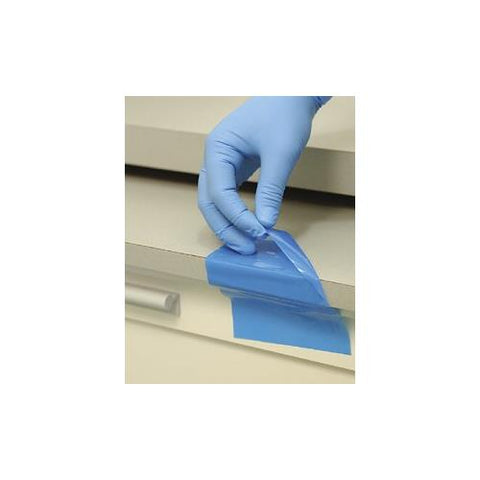 Crosstex BFBL Finger Lift Edge Disposable Barrier Film 4" x 6" Blue 1200/Bx