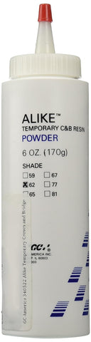 GC 340522 Alike Temporary Crown & Bridge Resin Powder Self Cure Fast Set 170gm #62