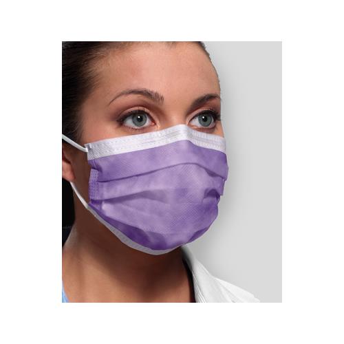 Crosstex GCPBL100 Procedural Earloop Face Masks Fluid Resistant Blue 100/Bx
