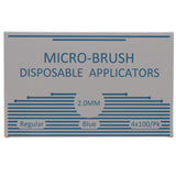 House Brand Dentistry 101316 Micro-Brush Disposable Applicators Regular Blue 4 x 100/Pk