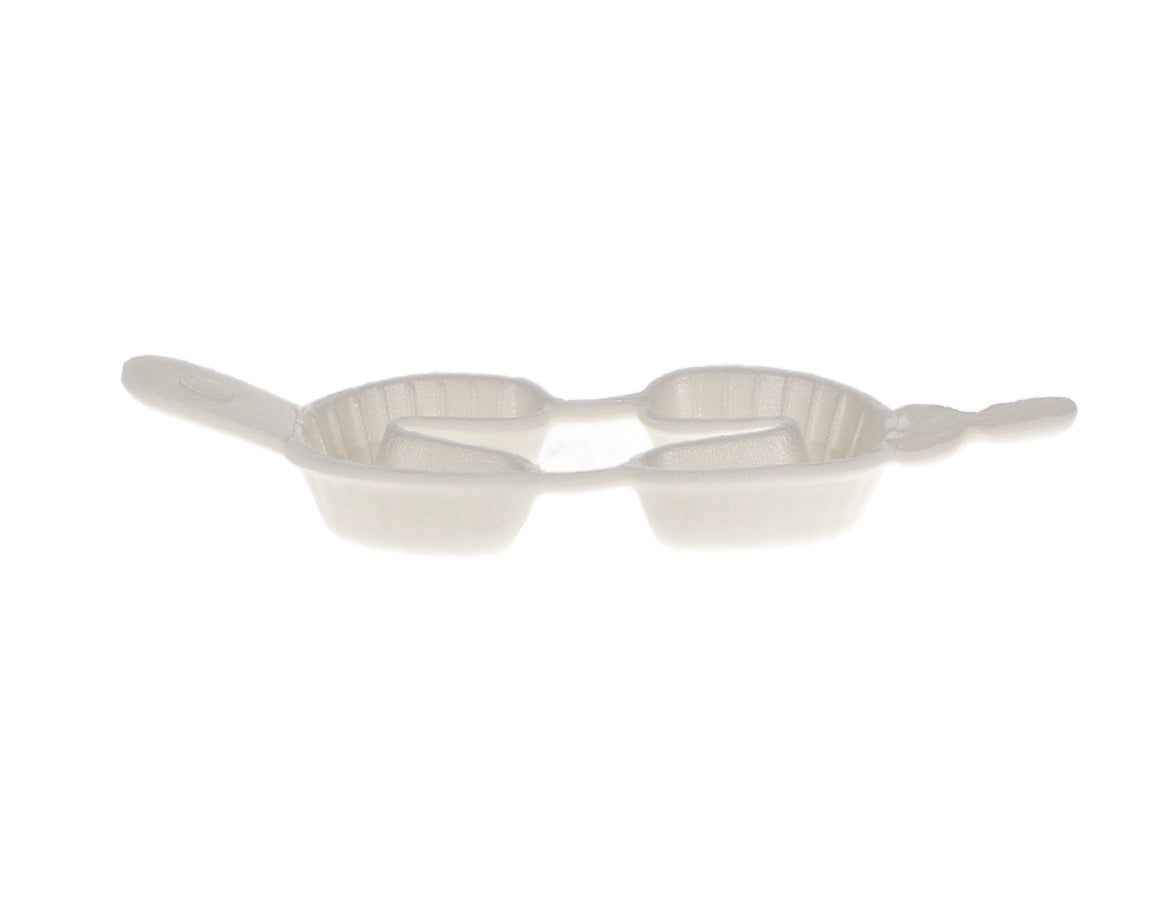 House Brand Dentistry 108111 Fluoride Trays Foam Dual Arch Medium White 100/Pk