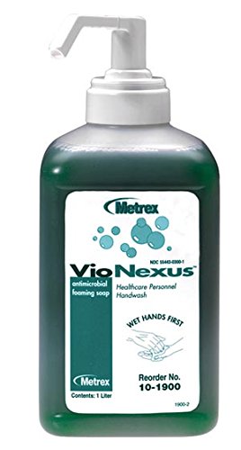 Metrex 10-1900 VioNexus Antimicrobial Foaming Soap Healthcare Personnel Handwash 1 Liter 6/Pk
