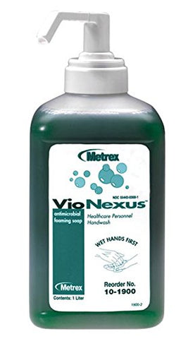 Metrex 10-1900 VioNexus Antimicrobial Foaming Soap Healthcare Personnel Handwash 1 Liter 6/Pk
