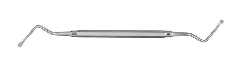 House Brand 702-287 Pomee Lucas Double End Surgical Curette #87 Hollow Handle