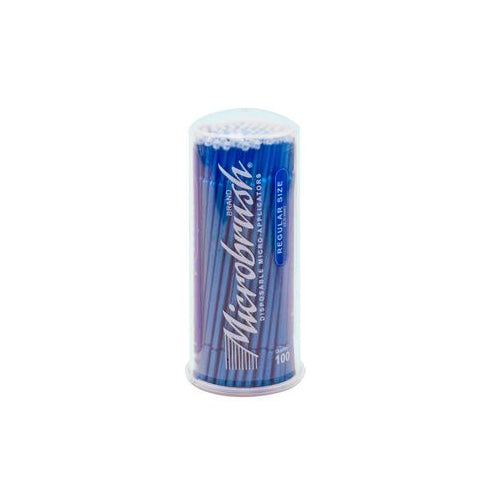 Microbrush MRB100 Micro Applicators Tube Series Regular Blue 100/Pk