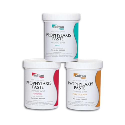 Sultan 30032 Topex Prophy Paste Jar with Fluoride Medium Grit Mint 12 oz