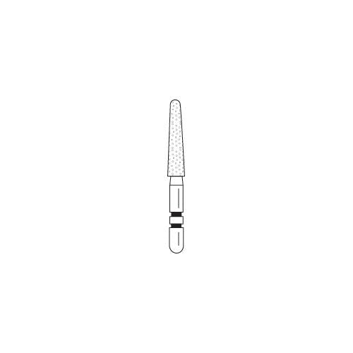 Premier Dental 2015906 FG Short Cut 780.9CS Round End Taper Coarse Grit Diamond Burs 5/Pk