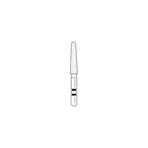 Premier Dental 2015906 FG Short Cut 780.9CS Round End Taper Coarse Grit Diamond Burs 5/Pk