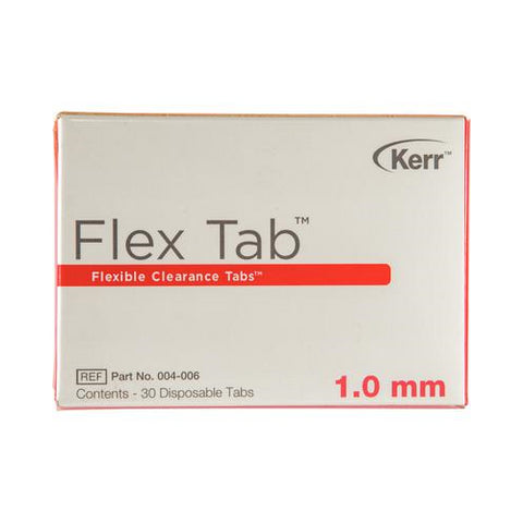 Kerr Dental 4006 Flex Tab Flexible Clearance Tablets Pink 1.0mm 30/Pk