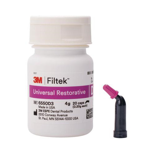 3M ESPE 6550D3 Filtek Universal Composite Restorative Capsules D3 20/Pk 0.2 Gm