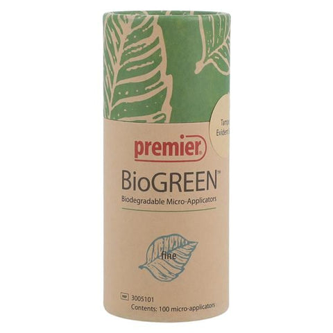 Premier Dental 3005101 BioGreen Micro-Applicators Biodegradable Fine 100/Pk