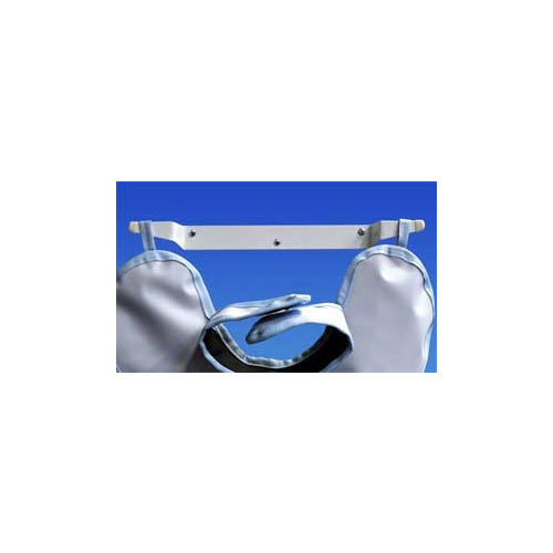 Palmero 31 Economy Lead Apron Hanger White Coated Stainless Steel 15