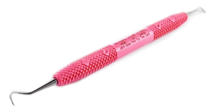 PDT R138BC Cruise Line Breast Cancer Awareness Montana Jack Double End Sickle Scaler Pink Resin Handle