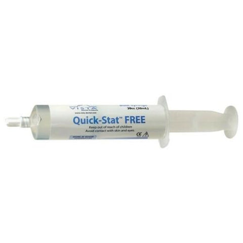 Vista Dental 504660 Quick Stat Free Hemostatic Gel Solution 25% Syringe 30 mL EXP Jan 2024