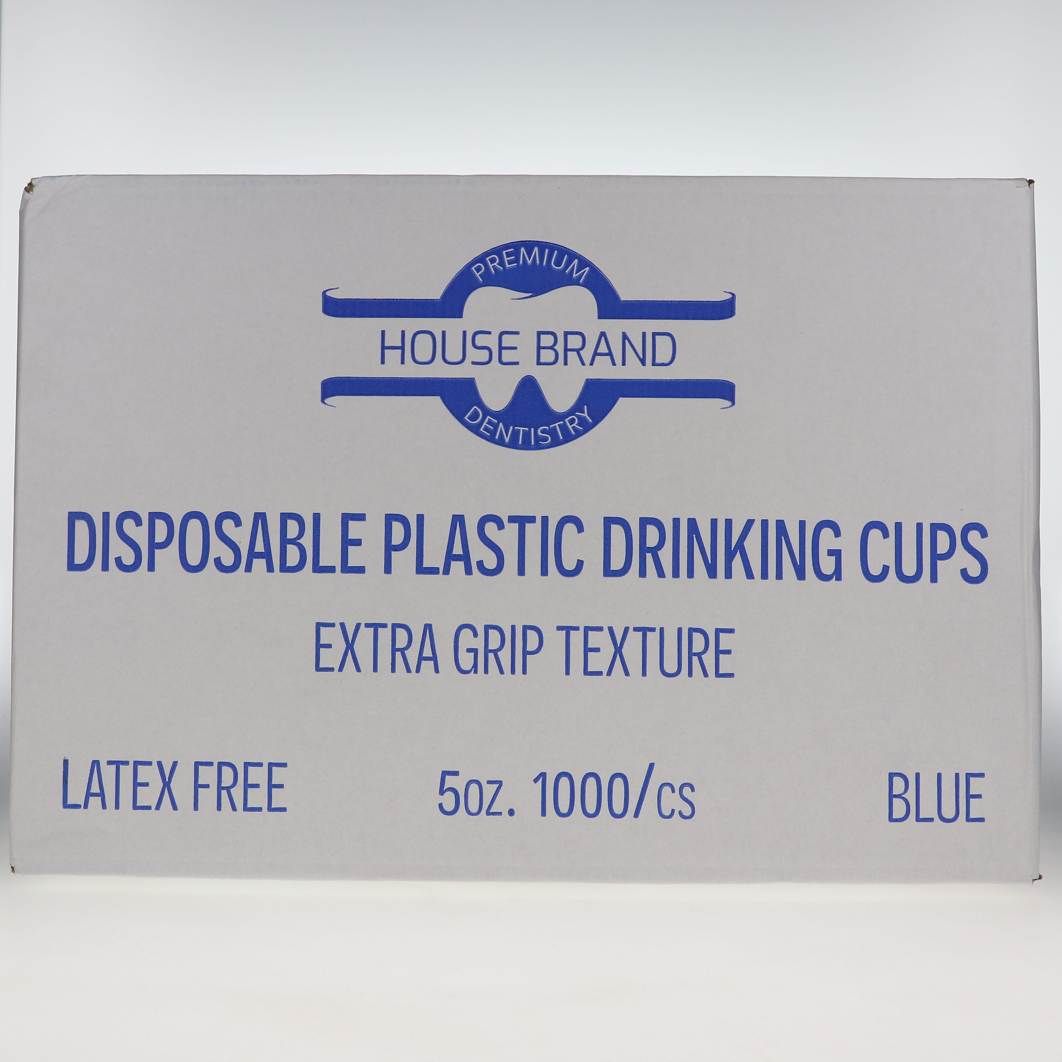 House Brand Dentistry 109250 Disposable Plastic Dental Drinking Cups Blue 1000/Cs 5 Oz