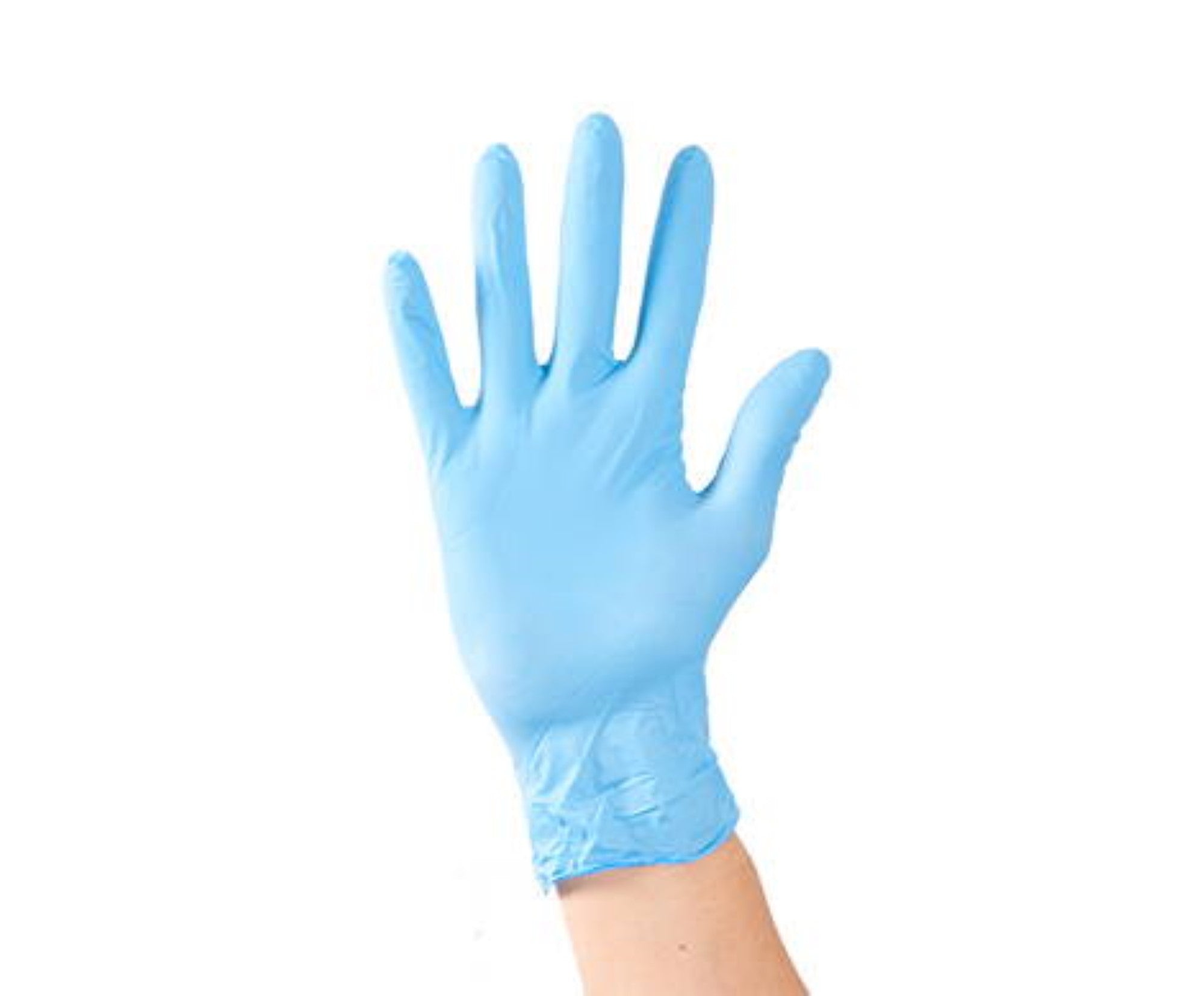 House Brand Dentistry 119133 Nitrile Exam Gloves Powder Free Textured Blue 100/Bx Large