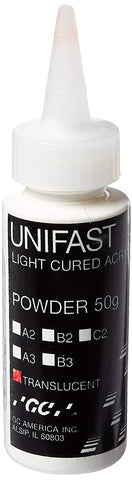 GC 338203 Unifast Crown & Bridge Light Cured Translucent Powder 50 Gm