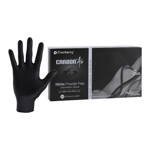 Cranberry CR3267 Carbon Air Nitrile Exam Gloves Powder Free Medium 300/Box