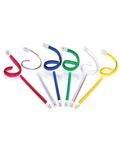 Keystone 1662213 Flexo Disposable Plastic Dental Saliva Ejectors Rainbow 1000/Pk