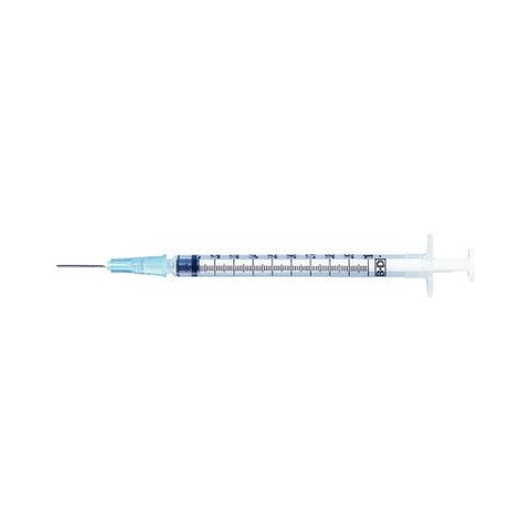 Becton-Dickinson 309626 Tuberculin Syringe Detachable Needle Slip Tip 25 Gauge 5/8" 100/Bx 1 mL
