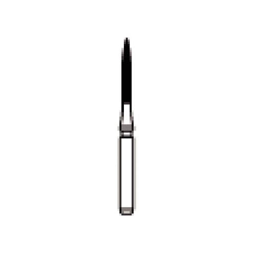 Axis Dental H48L-010 NTI FG Friction Grip Long Flame Shaped Trimming & Finishing Carbide Burs 5/Pk