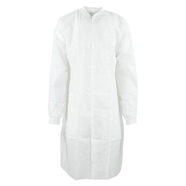 Medicom 8110-C SafeWear Hi-Perform SMS Lab Coats White Large 12/Pk