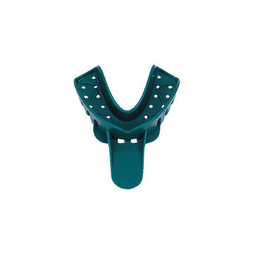 Vista Dental 311002 Vista Full Arch Impression Trays #2 Large Lower Teal 12/Pk