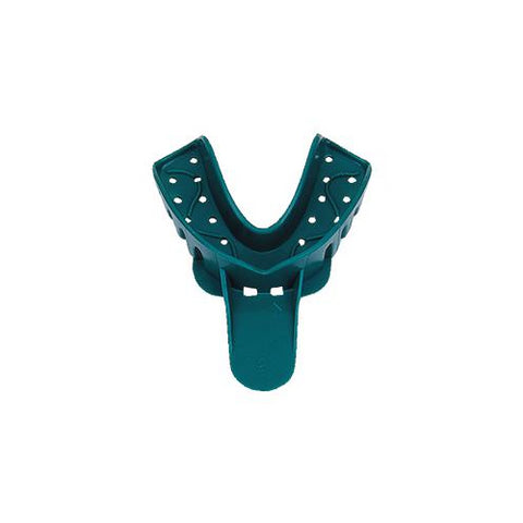 Vista Dental 311002 Vista Full Arch Impression Trays #2 Large Lower Teal 12/Pk