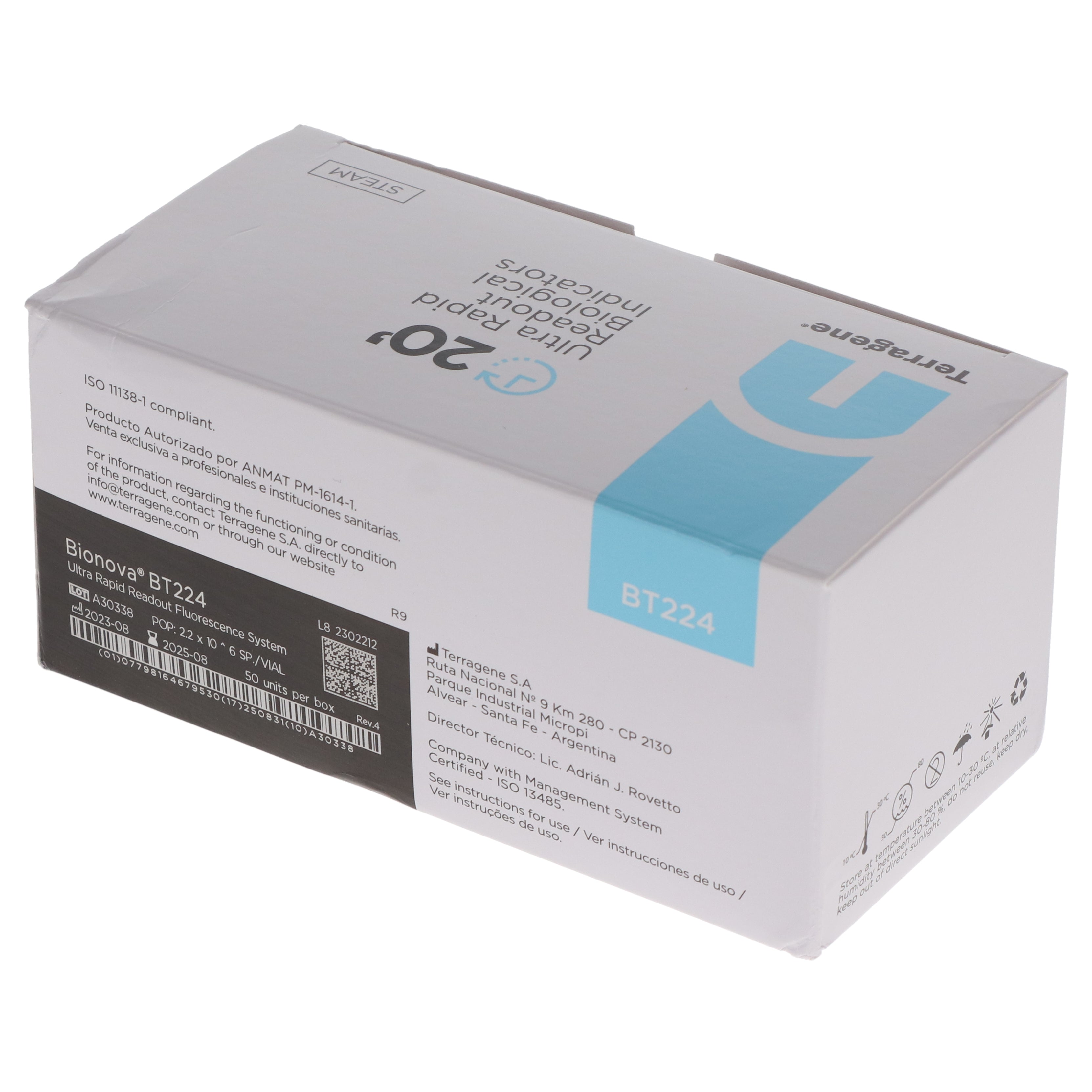 House Brand Dentistry 100584 HSB Biological Indicators Ultra Rapid 20 Minutes 50/Box