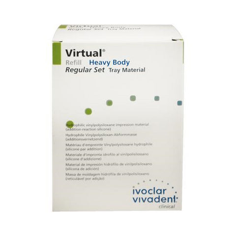 Ivoclar Vivadent 562835 Virtual VPS Impression Material Heavy Body Regular Set 50 mL 2/Pk