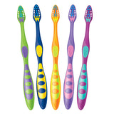 Dr. Fresh 520257 Kids Toothbrushes with Extra Soft Bristles Value Pack 5/Pk