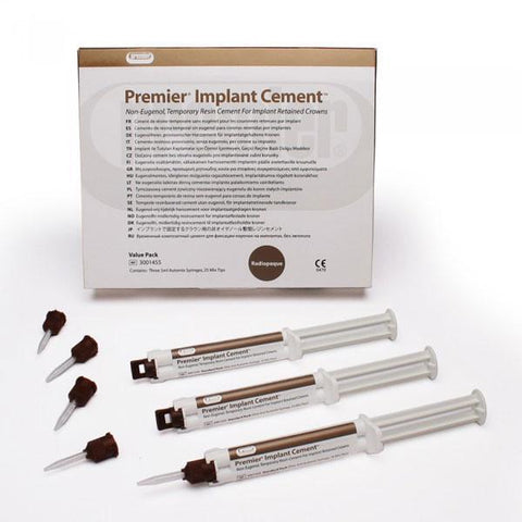 Premier Dental 3001455 Implant Cement Two-Step Cure Value Pack 3/Pk