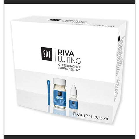 SDI 8650508 Riva Luting Glass Ionomer Cement Powder Liquid Kit Large