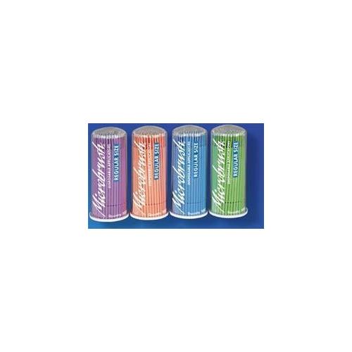 Microbrush MRB400 Tube Series Bendable Micro Applicators Regular Blue 400/Pk