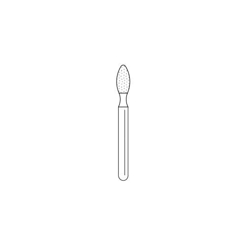 Premier Dental 368023C Solo Diamond Friction Grip FG #1923C Coarse Football Shaped Single Use Diamond Burs 25/Bx