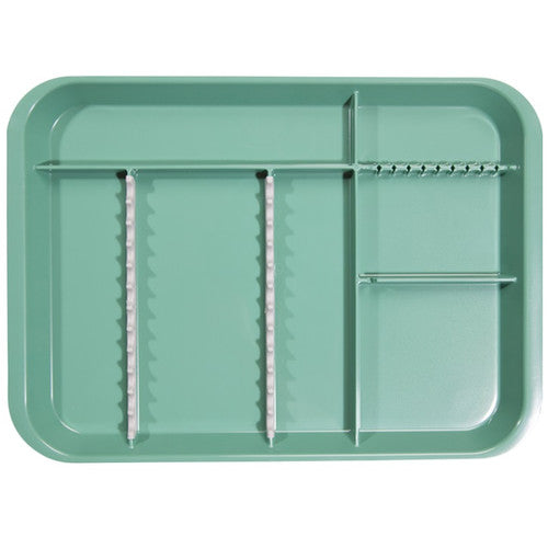 Zirc Dental 20Z451D B-Lok Divided Tray Size B Ritter Green 13 3/8