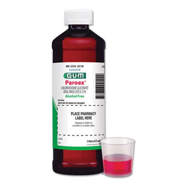 Sunstar Butler 1789P GUM Paroex Oral Rinse Alcohol Free Mint 16 Oz