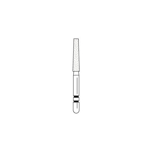 Premier Dental 2015348 Two Striper FG Friction Grip 7049C Flat End Taper Coarse Grit Diamond Burs 5/Pk