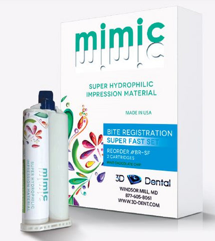 House Brand IM305 Mimic Bite Registration Impression Materials Super Fast Mint Chocolate Chip 2/Pk