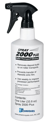 Air Techniques 43965 Spray 2000 Plus Roller Transport Cleaner 1 Liter Bottle EXP Aug 2023