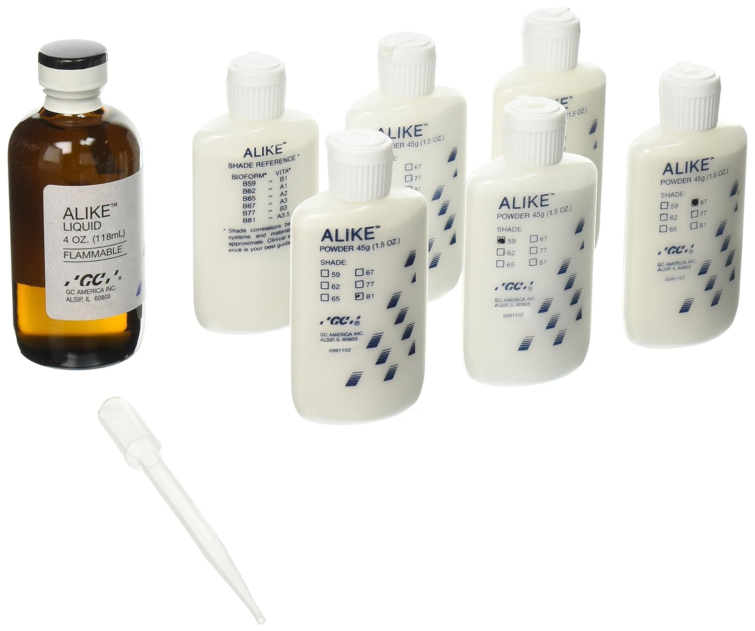 GC 340501 Alike Temporary Crown and Bridge Resin Professional Dental Pack