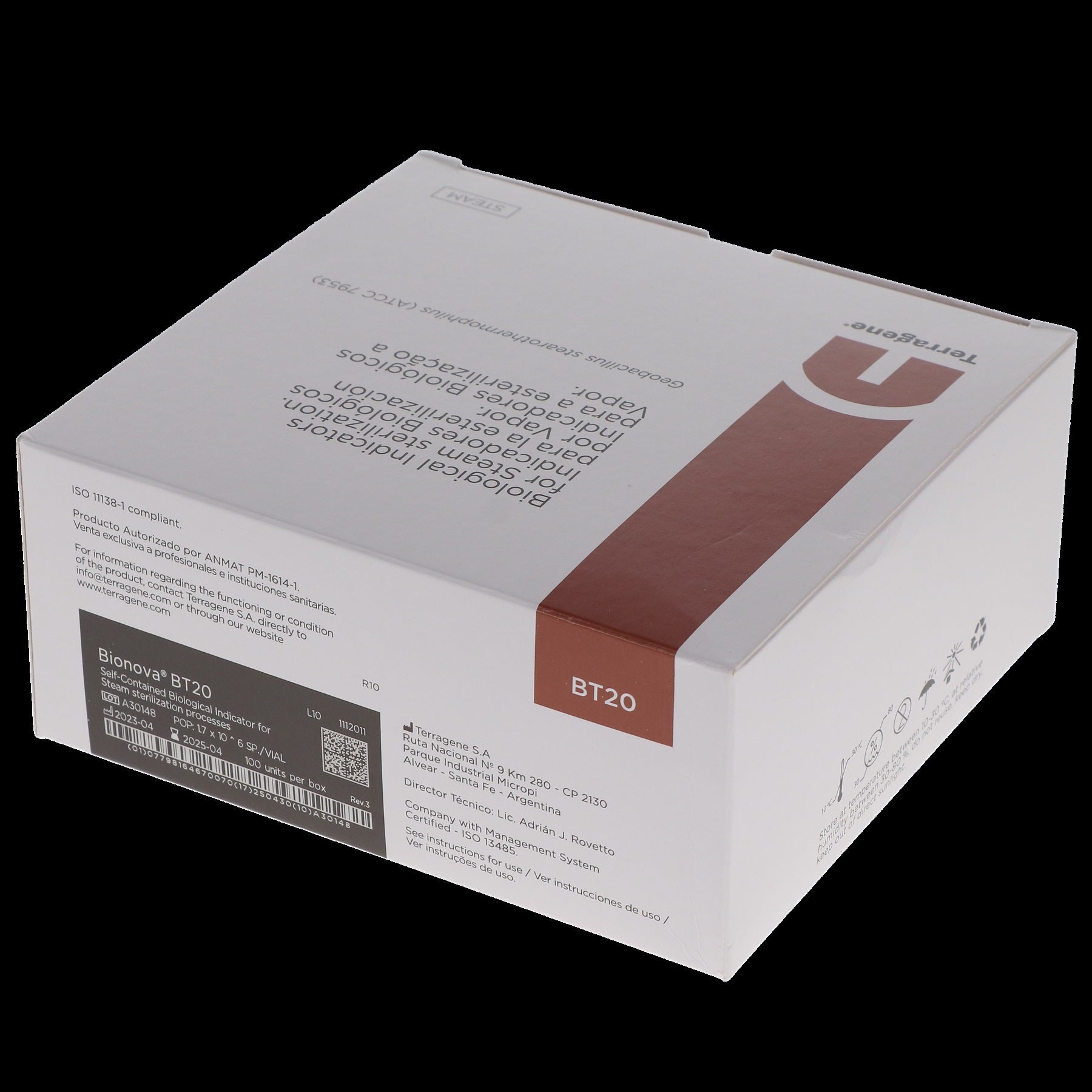 House Brand Dentistry 100581 Biological Indicators Steam Sterilization 24 Hour 100/Box