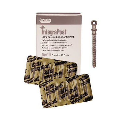 Premier Dental 3001110 Integrapost Titanium Alloy Posts Refills Size #4 10/Pk