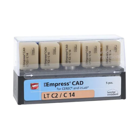 Ivoclar Vivadent 602574 IPS Empress CAD inLab CEREC Dental Blocks LT C2 C14 5/Pk