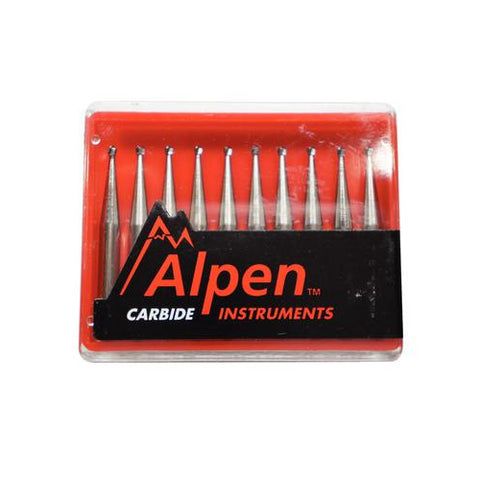 Coltene Whaledent R100006 Alpen FG Friction Grip #6 Round Carbide Burs 10/Pk